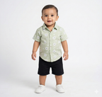 Havok Infant printed Green Shirt Havok kids