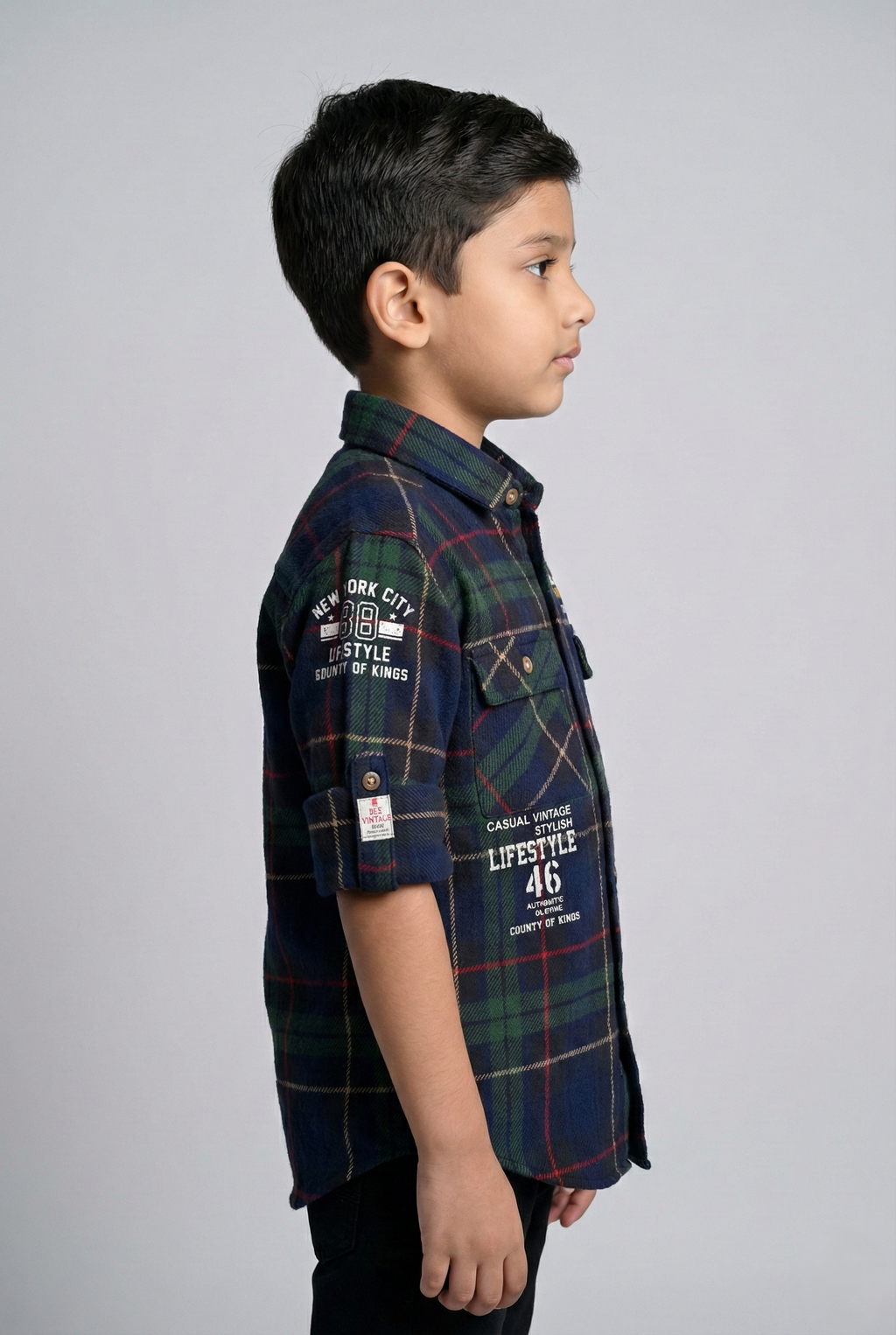 Havok Boys Plaid Cotton Shirt Havok kids
