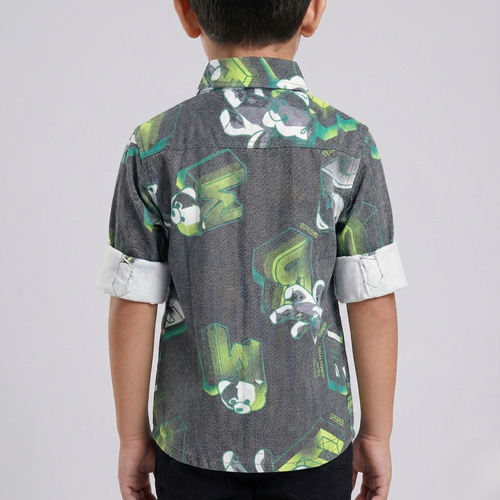 Havok Boys Casual  Printed polycotton Shirt Havok kids