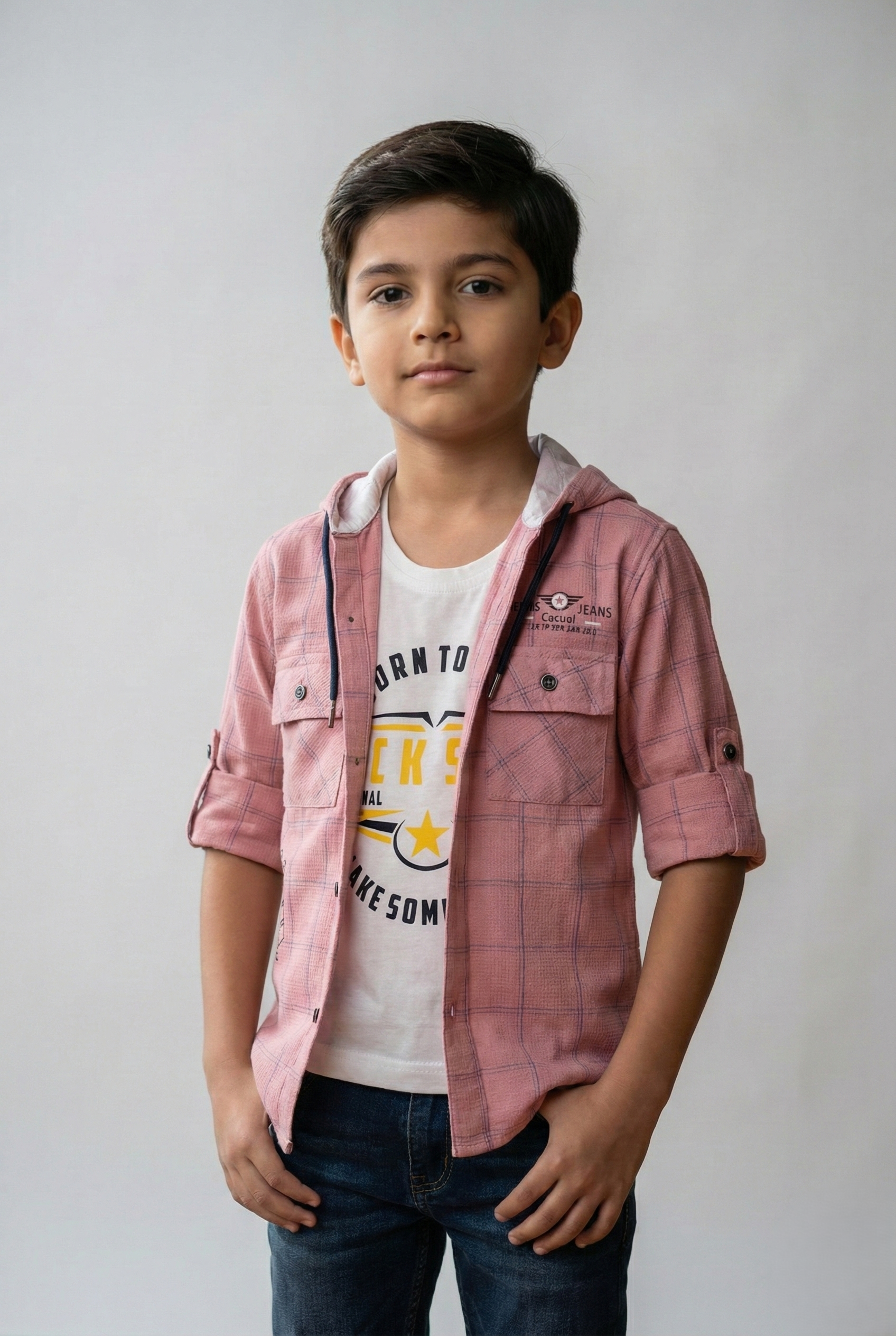 Havok Boys Pink Checkered Hoodie Havok kids