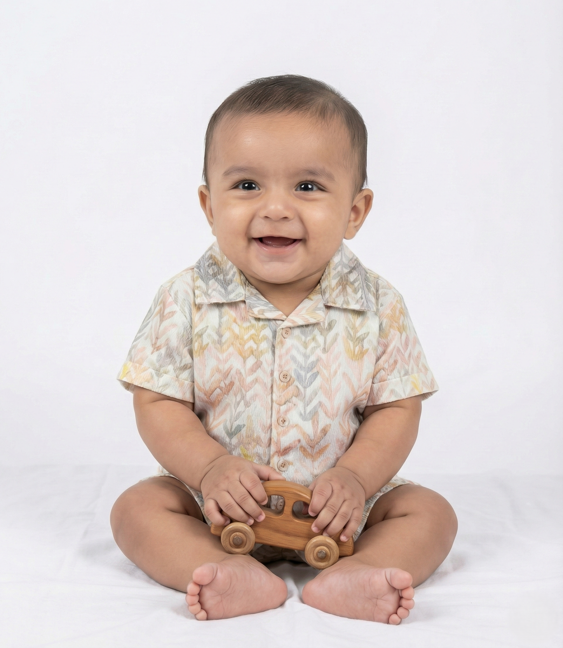 Havok infant Casual Leaf Print Half Sleeve shirt Havok kids