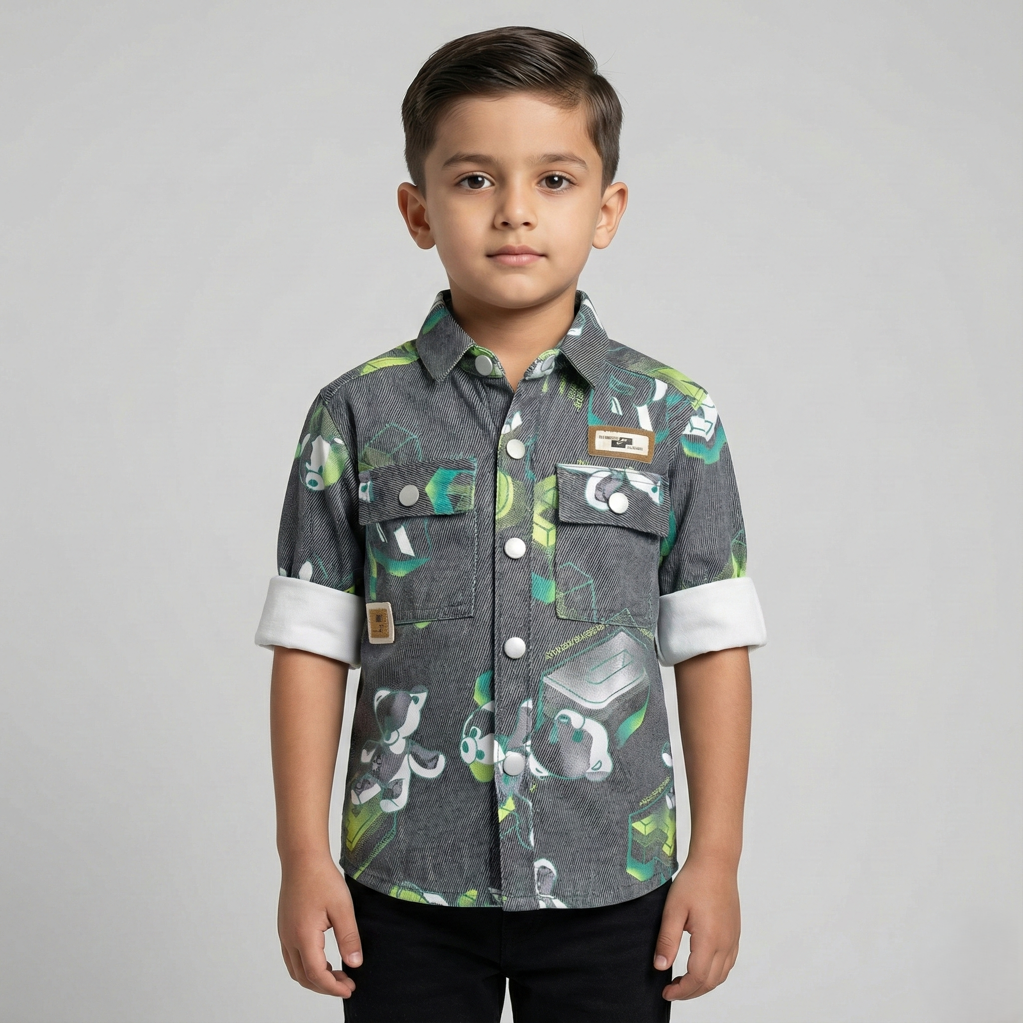 Havok Boys Casual  Printed polycotton Shirt Havok kids
