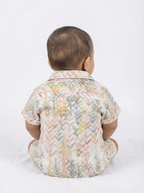 Havok infant Casual Leaf Print Half Sleeve shirt Havok kids