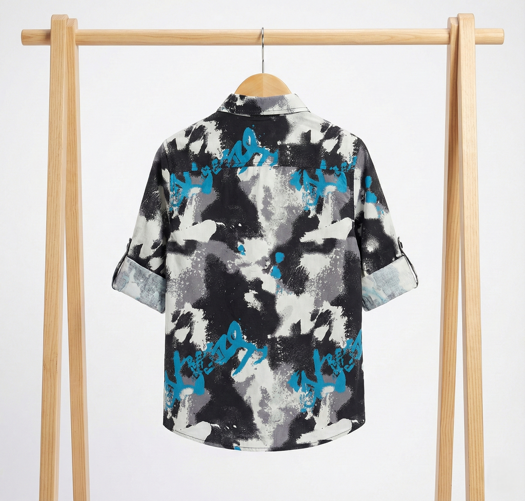Havok Boys Abstract Camo & Graffiti Button-Down Shirt Havok kids