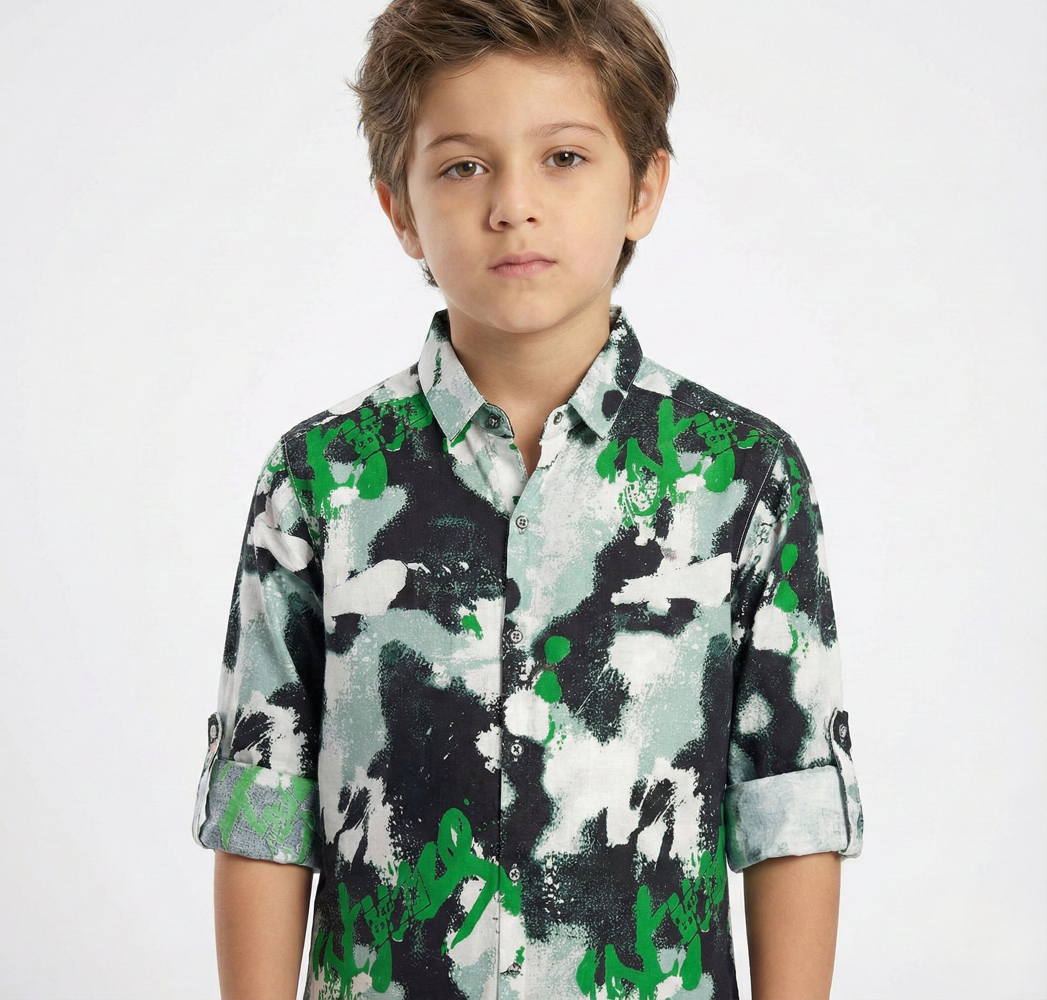 Havok Boys Abstract Camo & Graffiti Button-Down Shirt Havok kids