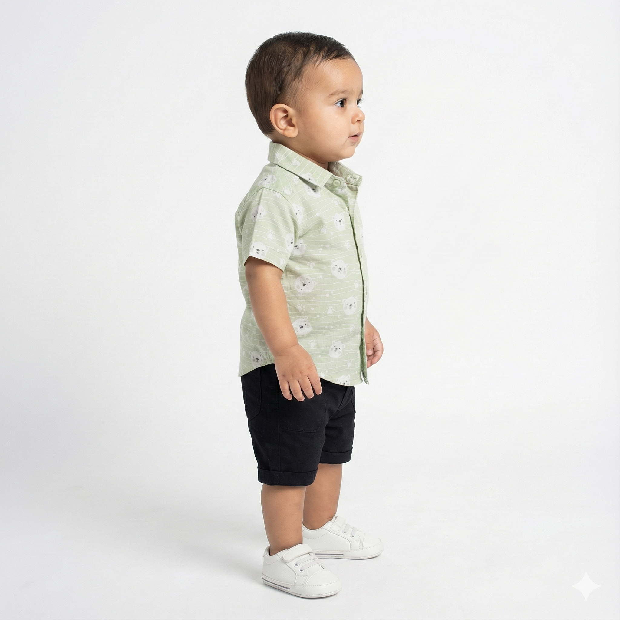 Havok Infant printed Green Shirt Havok kids