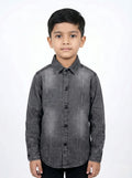 Havok Boys Dark Grey Denim Button-Down Shirt Havok kids