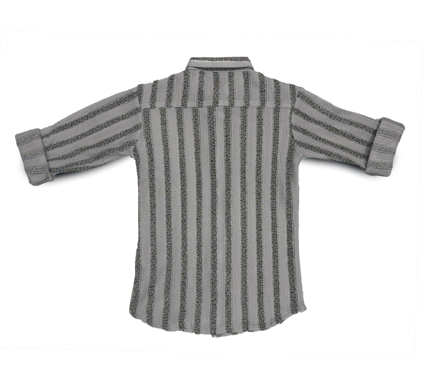 Grey Stripe Shirt Full Sleeve