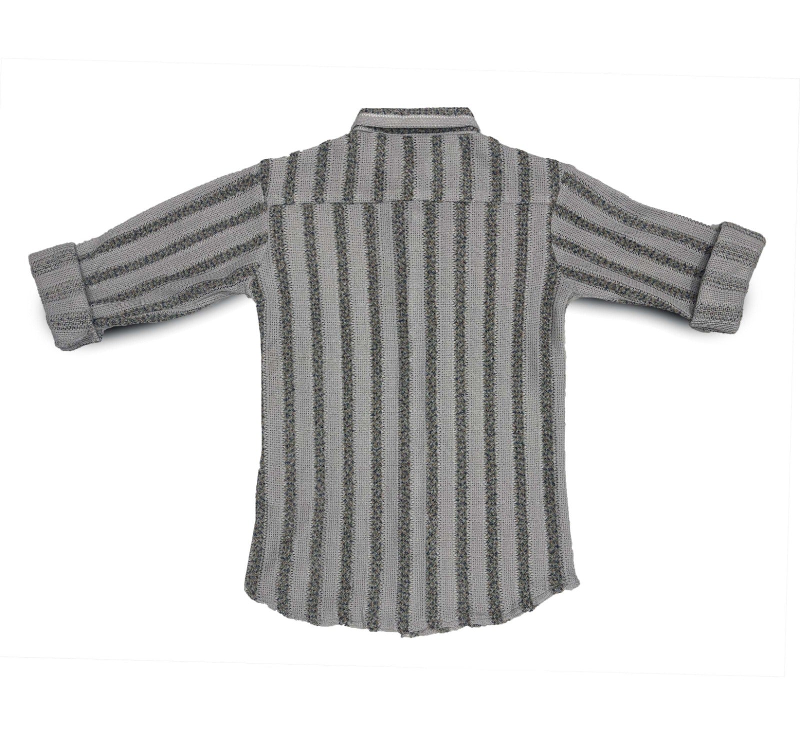 Grey Stripe Shirt Full Sleeve