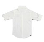 Havok Boys H Logo White Textured Cotton Shirt