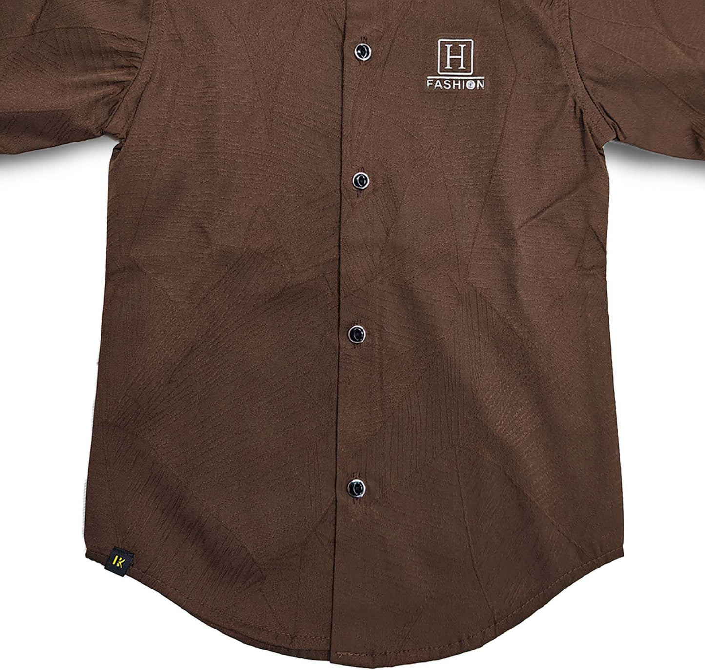 Brown H Logo Shirt Full Sleeve For All Seasons Kids Shirts