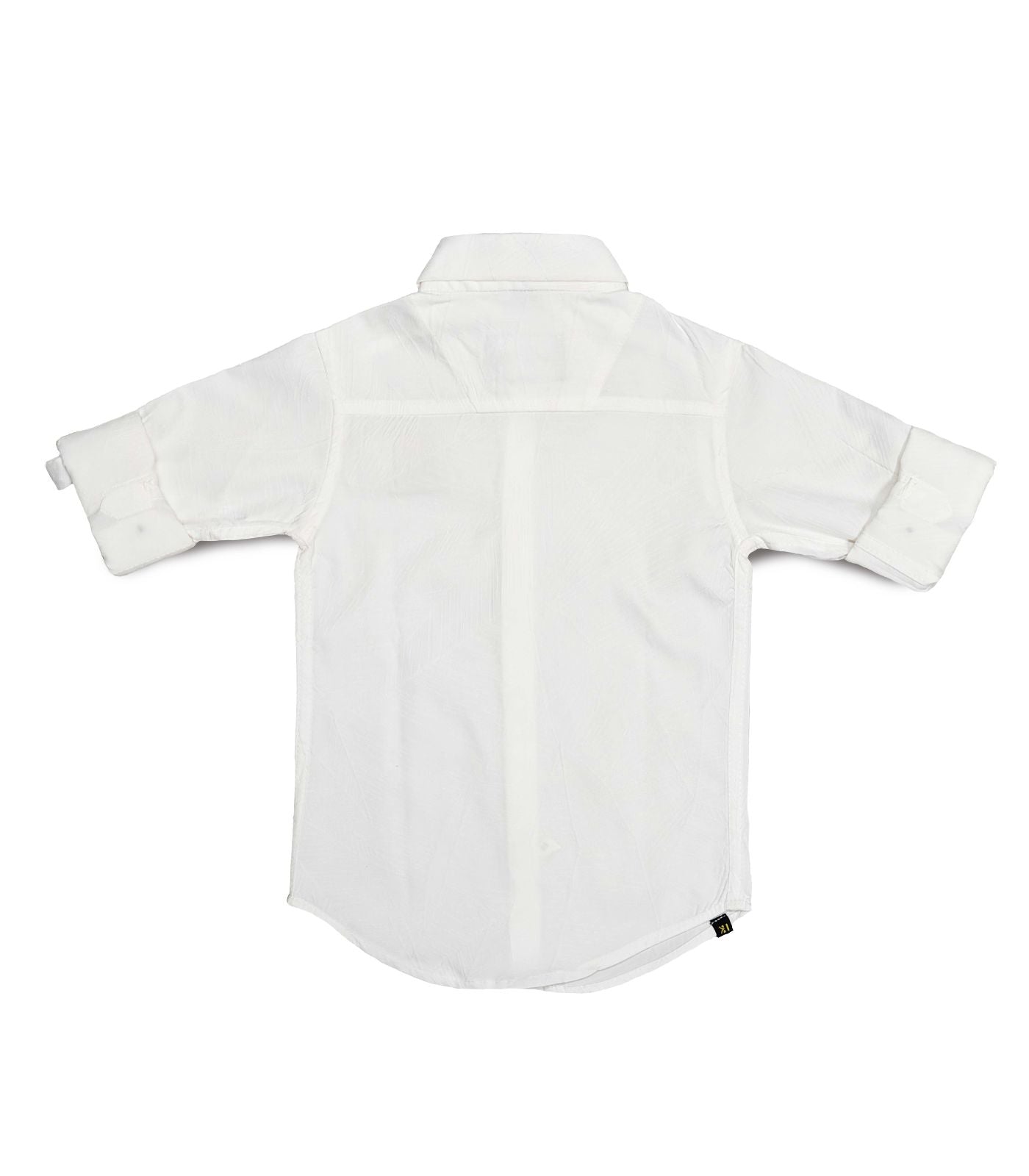 H Logo White Shirt Full Sleeve 