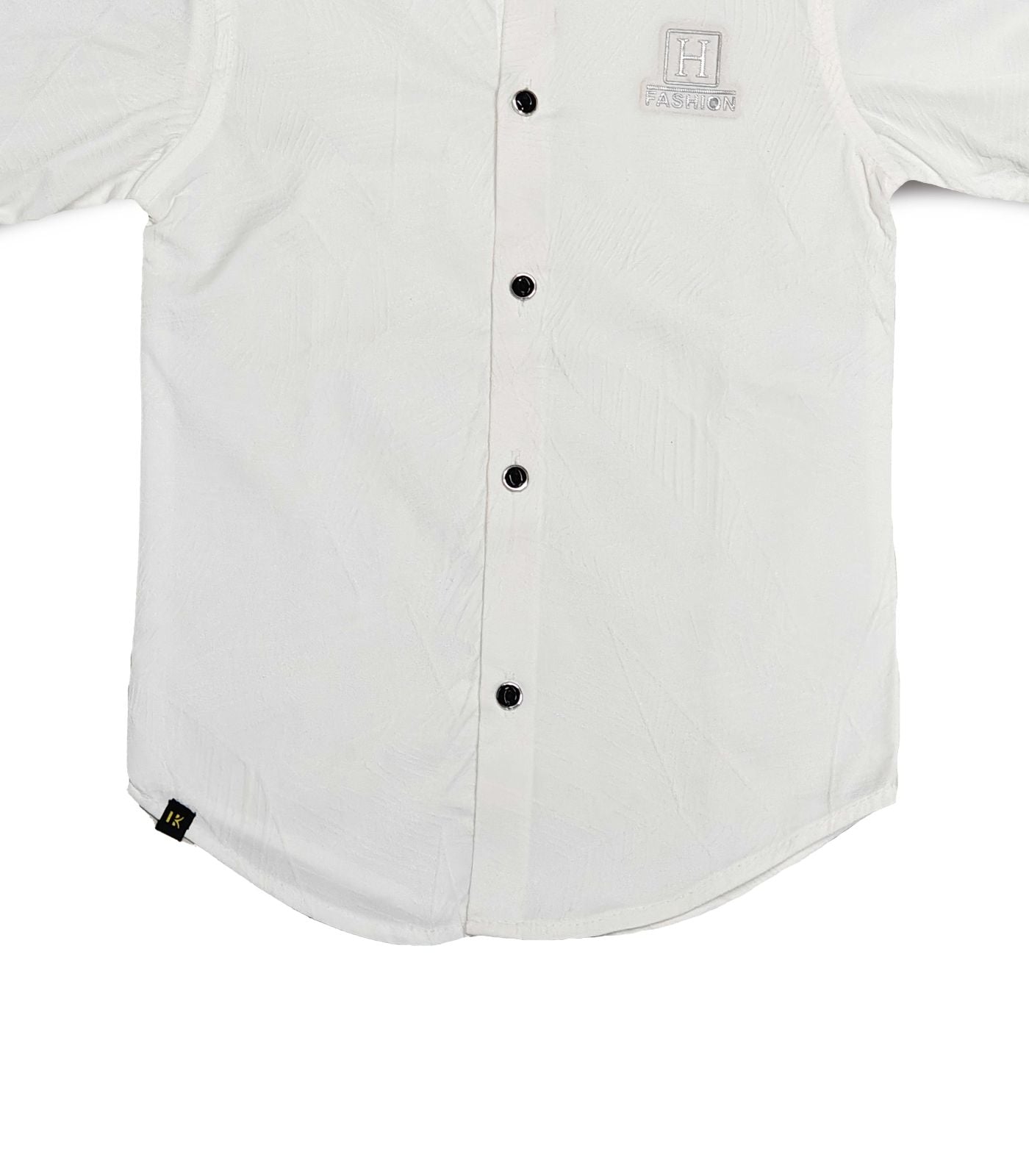 H Logo White Shirt Full Sleeve 