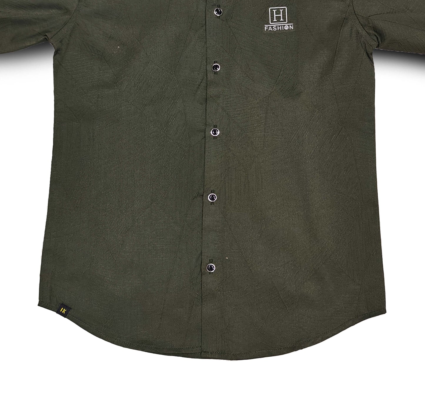 H Logo Green Shirt Full Sleeve
