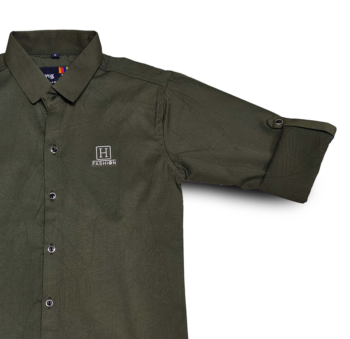 H Logo Green Shirt Full Sleeve