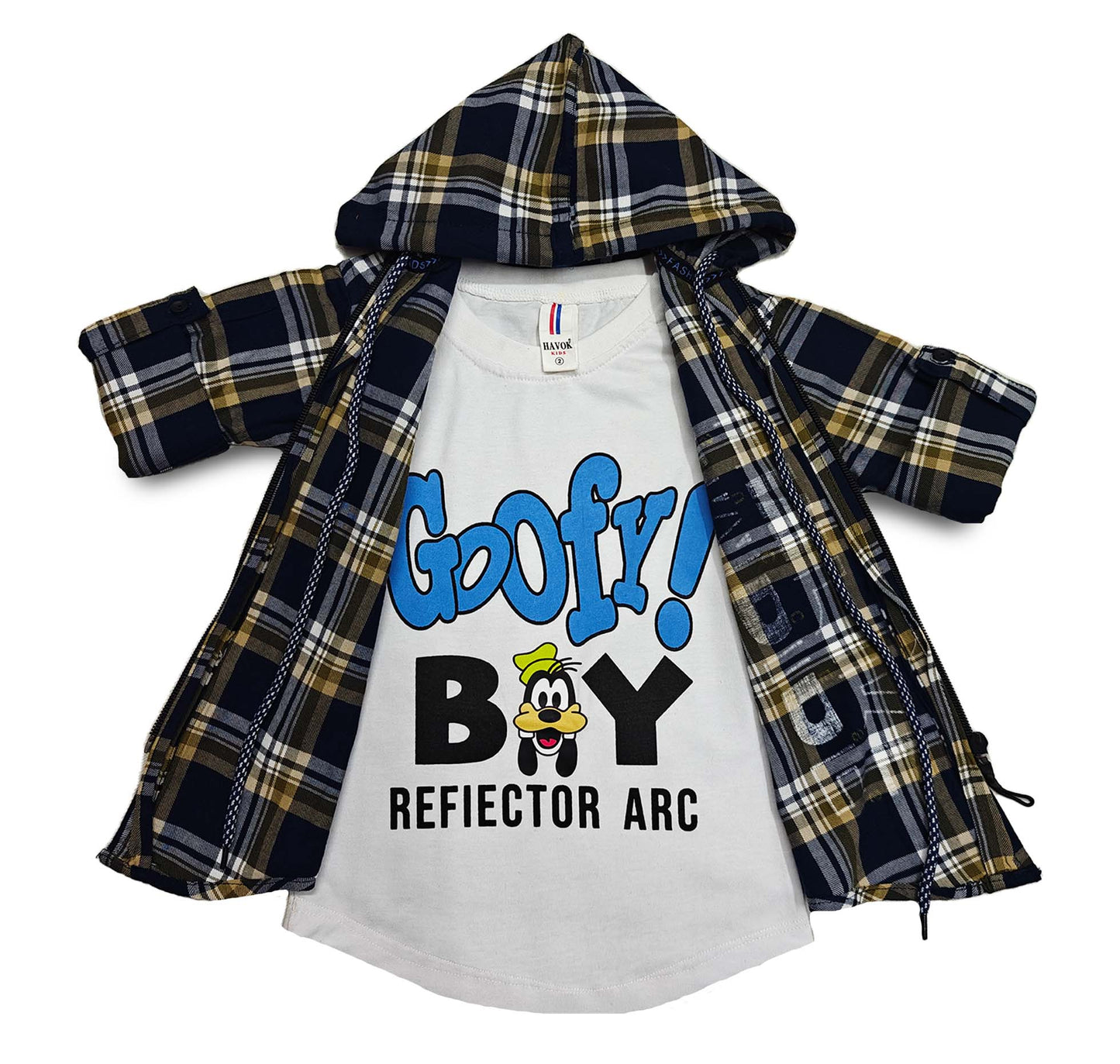 Navy Blue Print Hoodie Full sleeve Boys shirt 