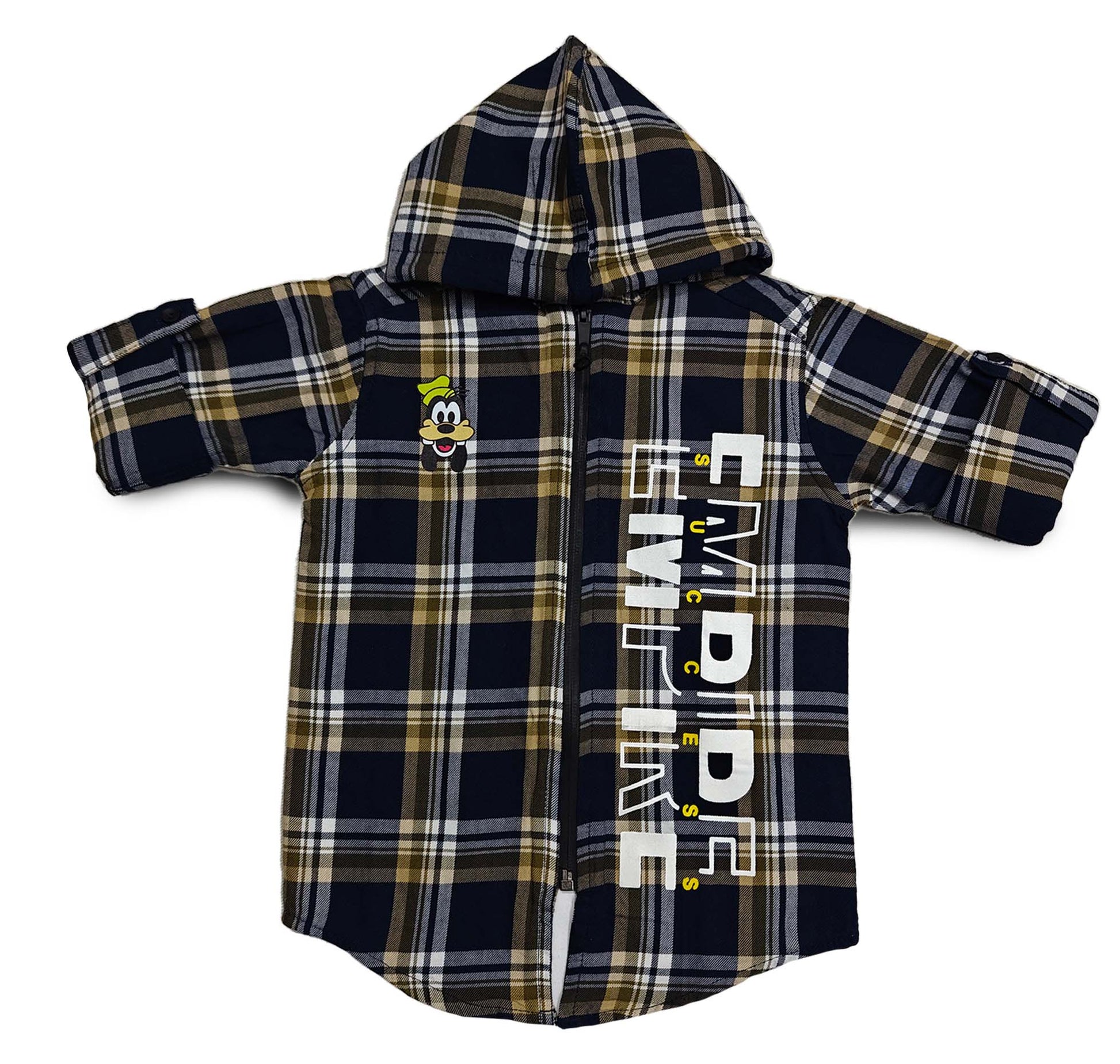 Navy Blue Print Hoodie Full sleeve Boys shirt 