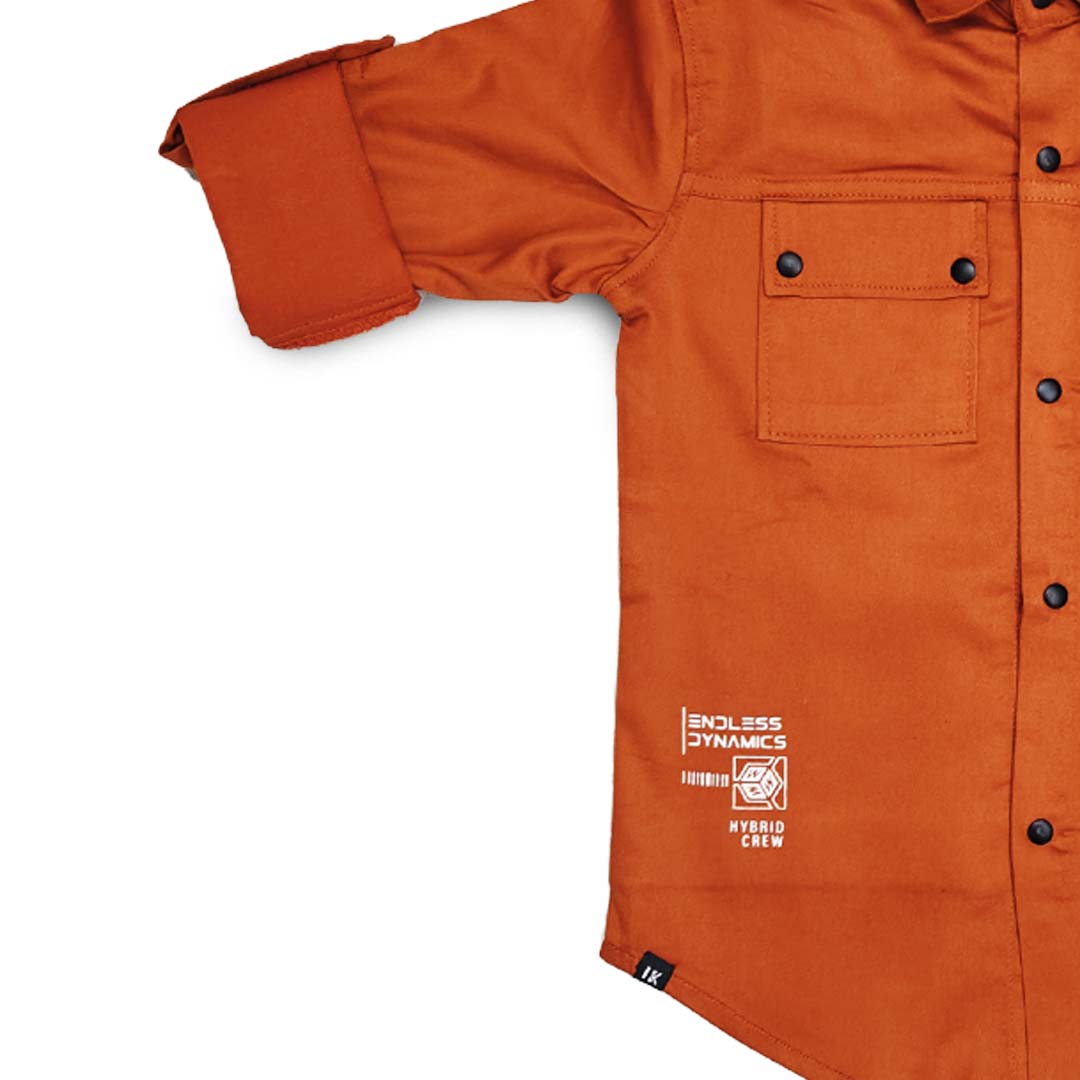 Solid Orange Shirt for Boys