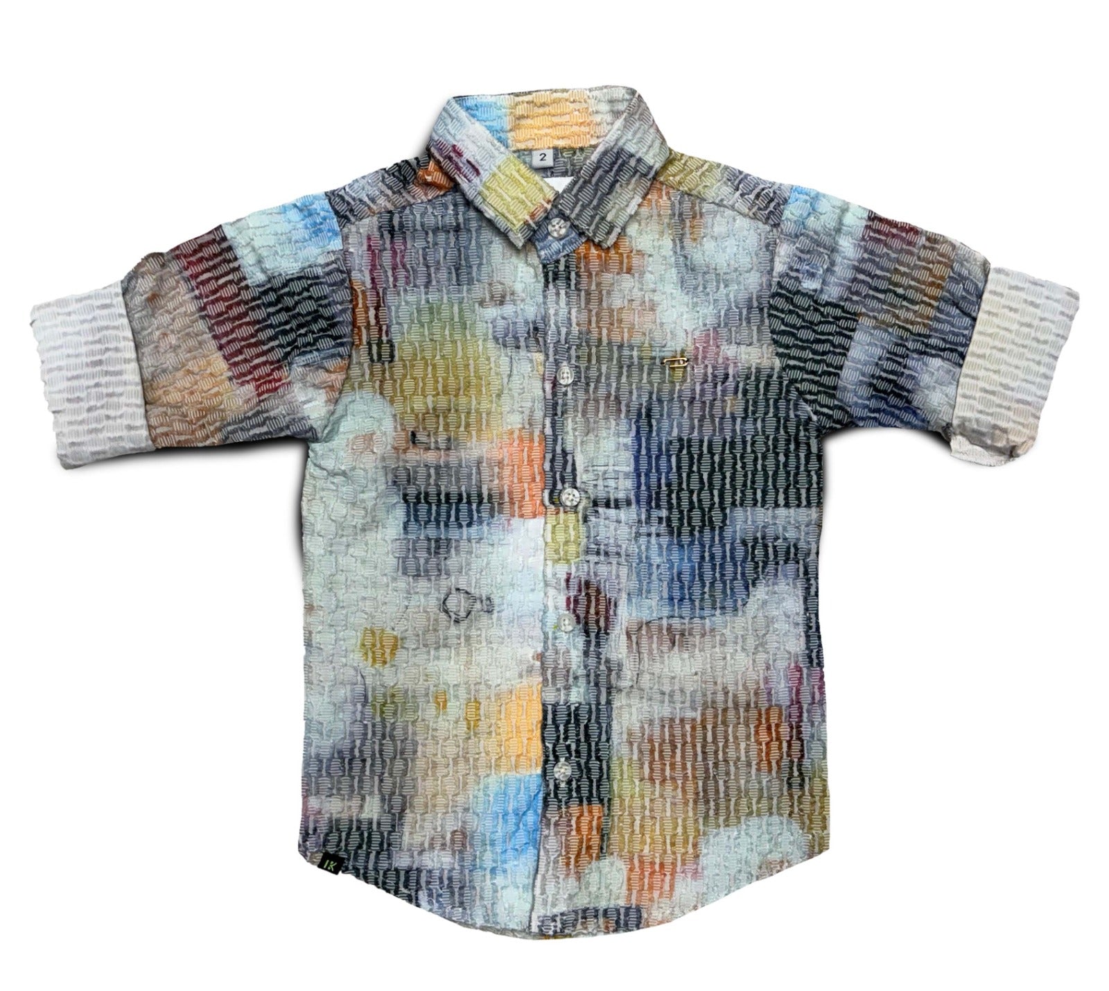 Multicolor Full Sleeve Shirt 100% Polyester