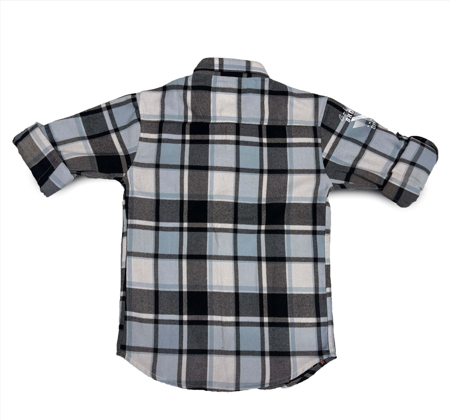 Checks Black and Grey Shirt Full Sleeve