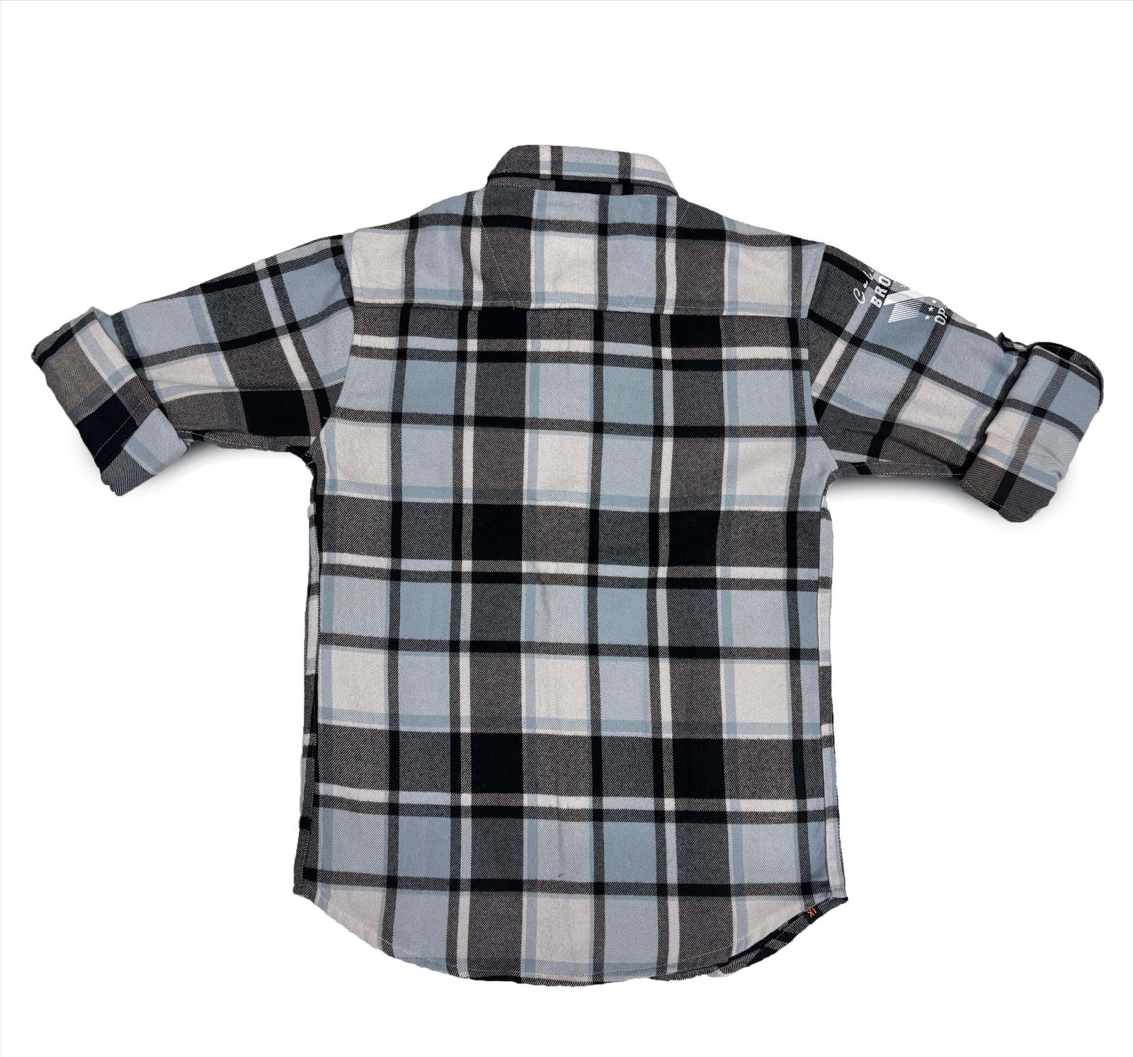 Checks Black and Grey Shirt Full Sleeve