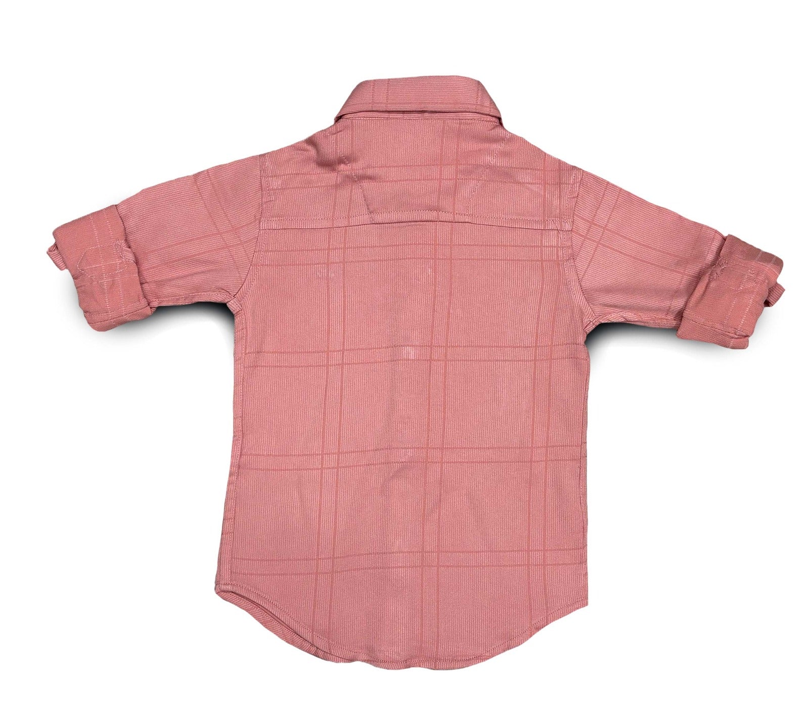 Pink Shirt For Boys Full Sleeves Checks Button-Down 
