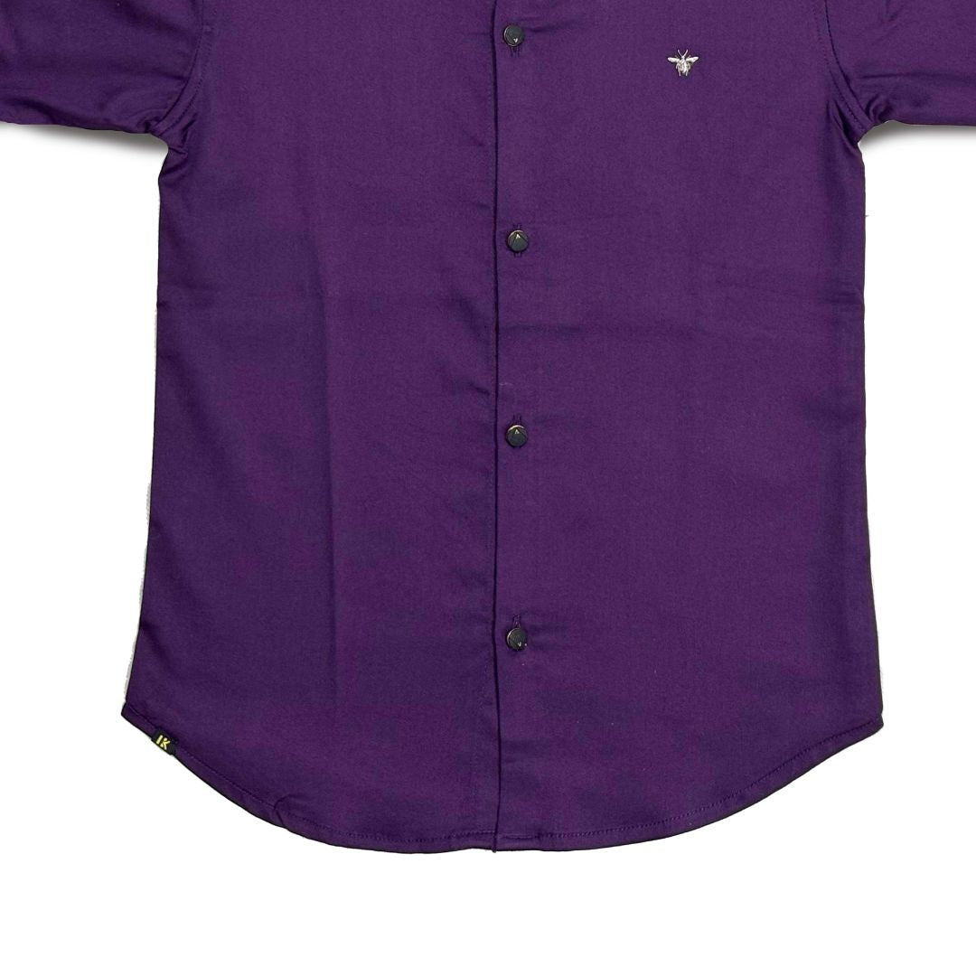 Purple Shirt for Boys Diwali Wear Regular Fit