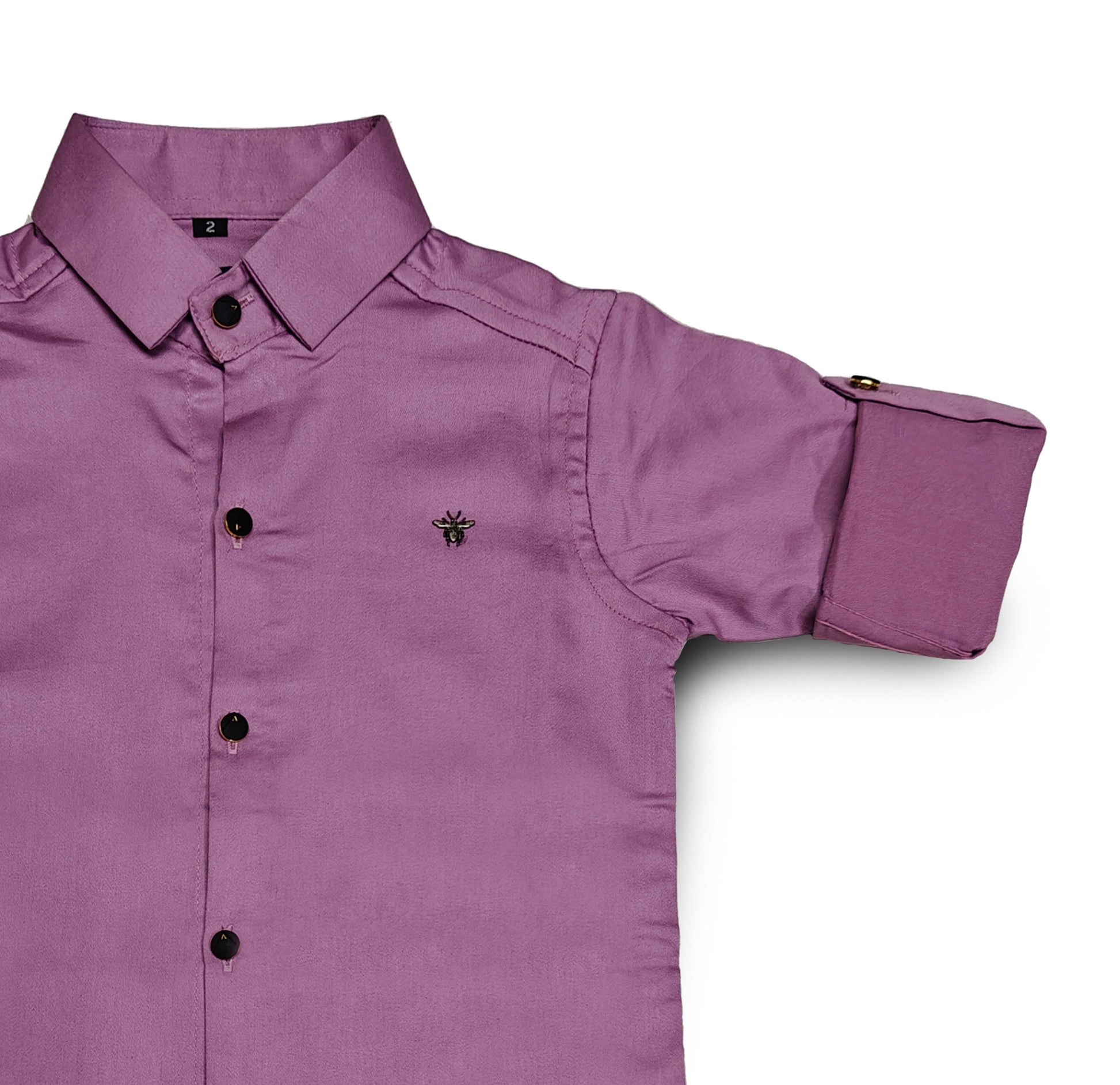 Purple Boys Shirt Kids Full Sleeve