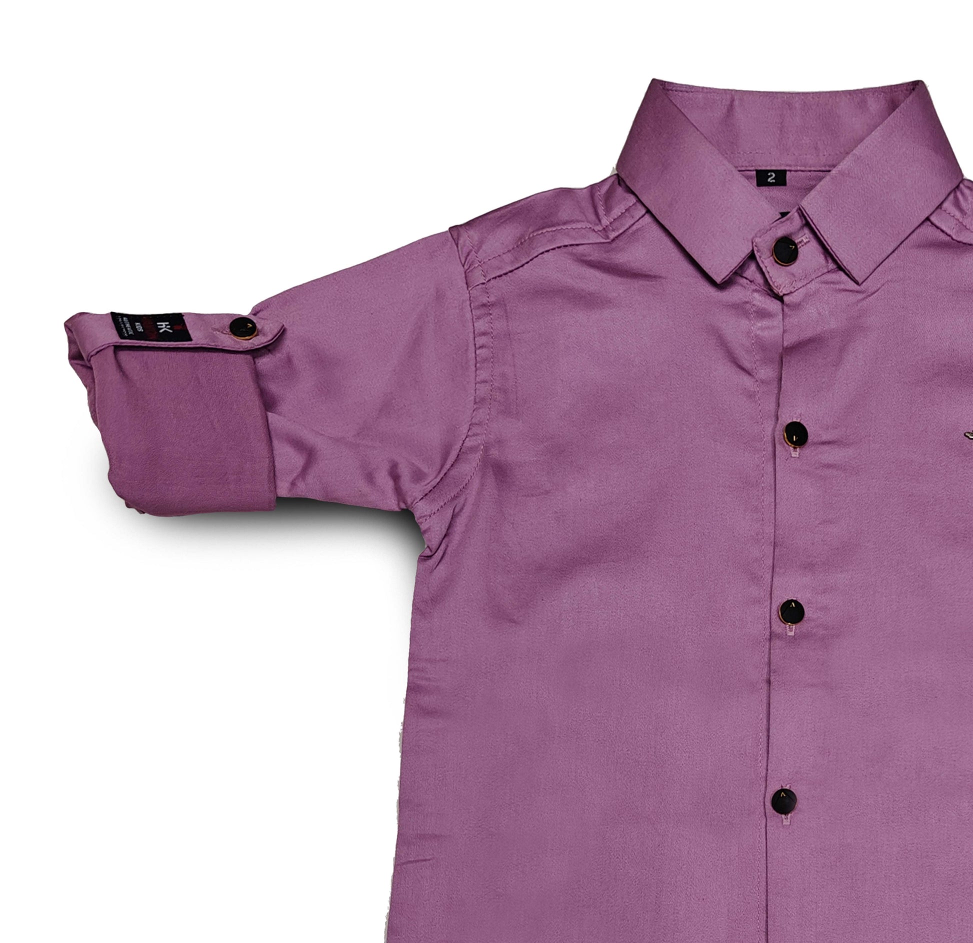 Purple Boys Shirt Kids Full Sleeve