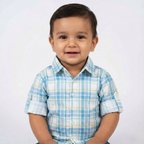 Havok kids | Infant Blue & Yellow Checkered Shirt