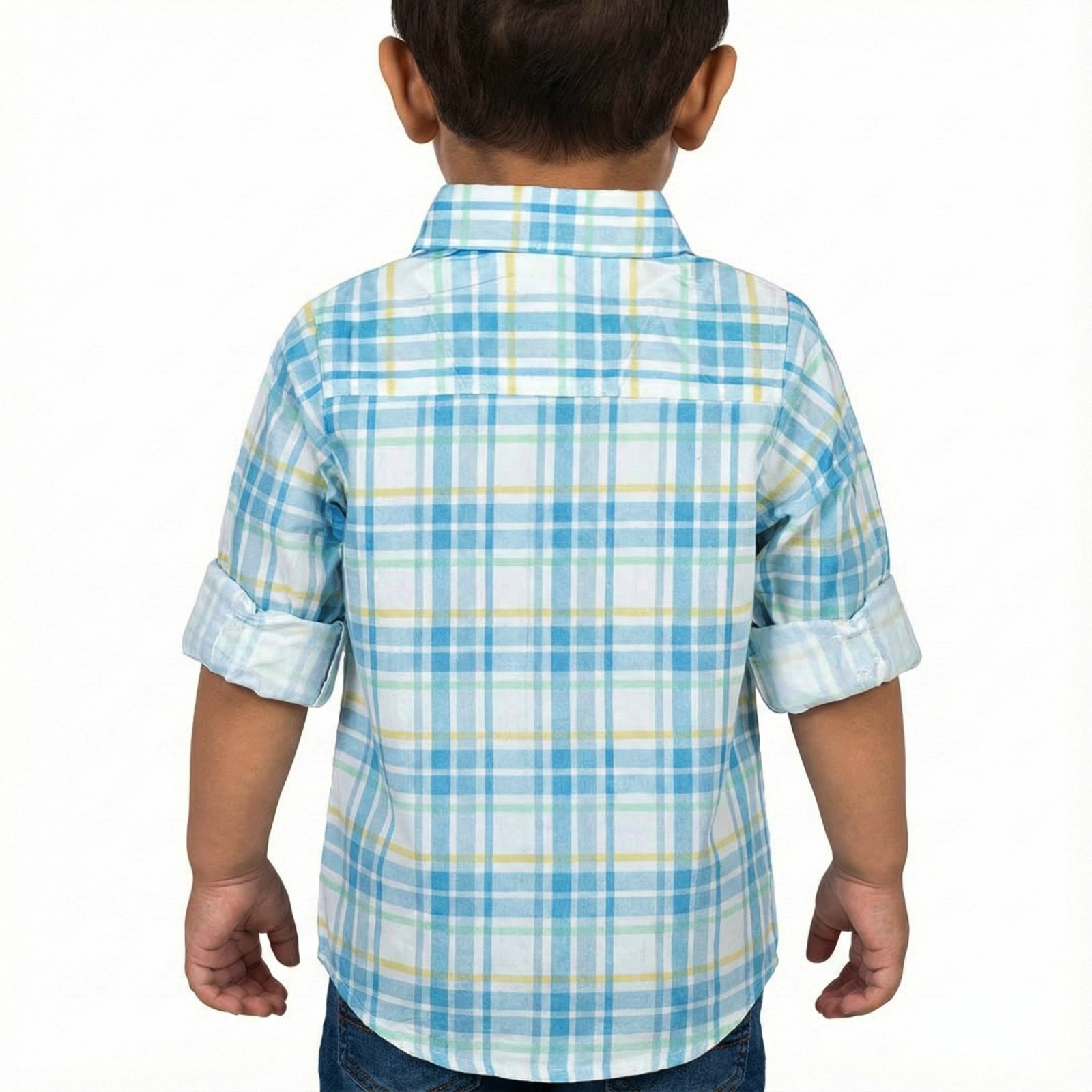 Havok kids | Infant Blue & Yellow Checkered Shirt