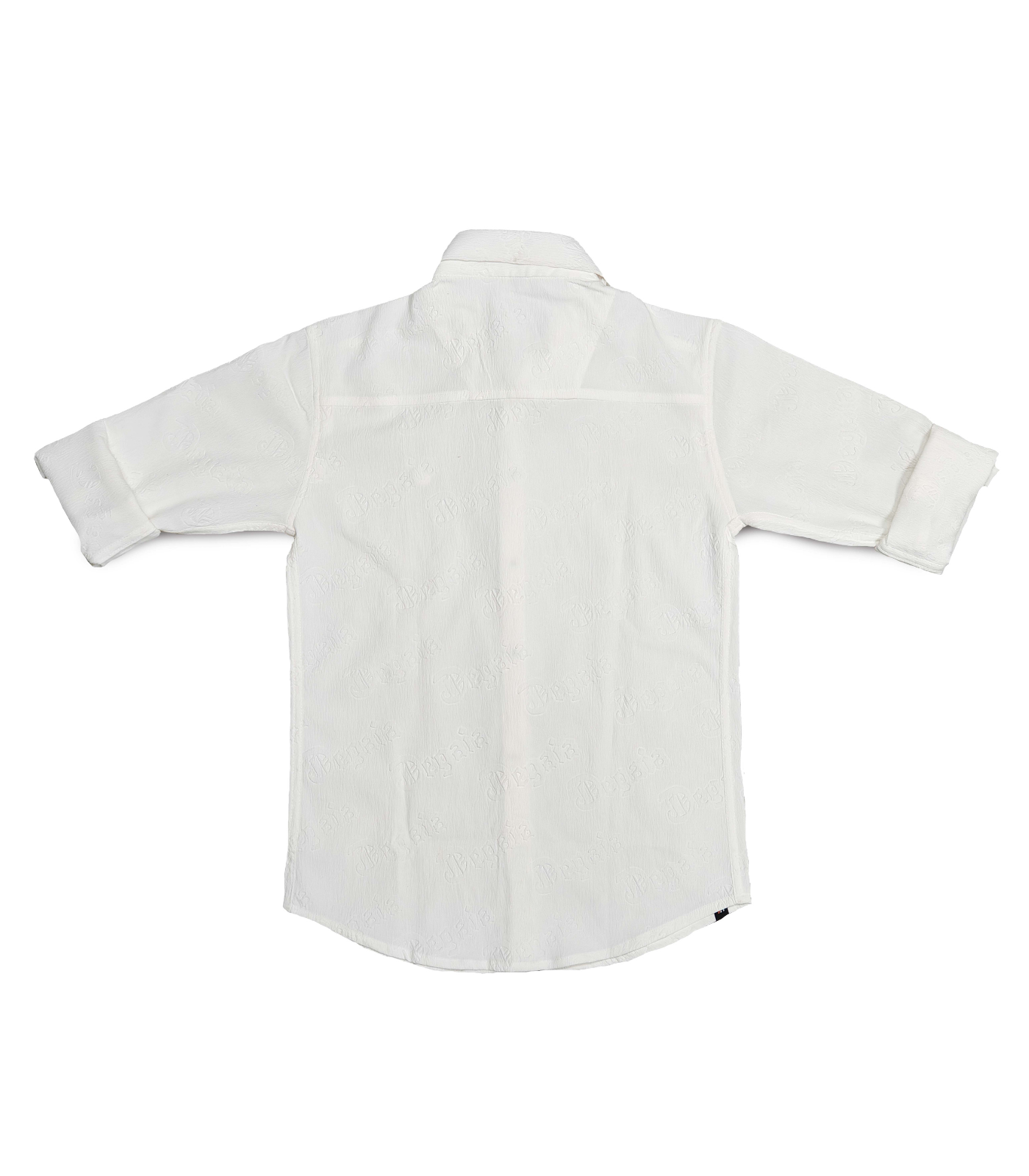 White Shirt with Button-Down Collar, Full Sleeves