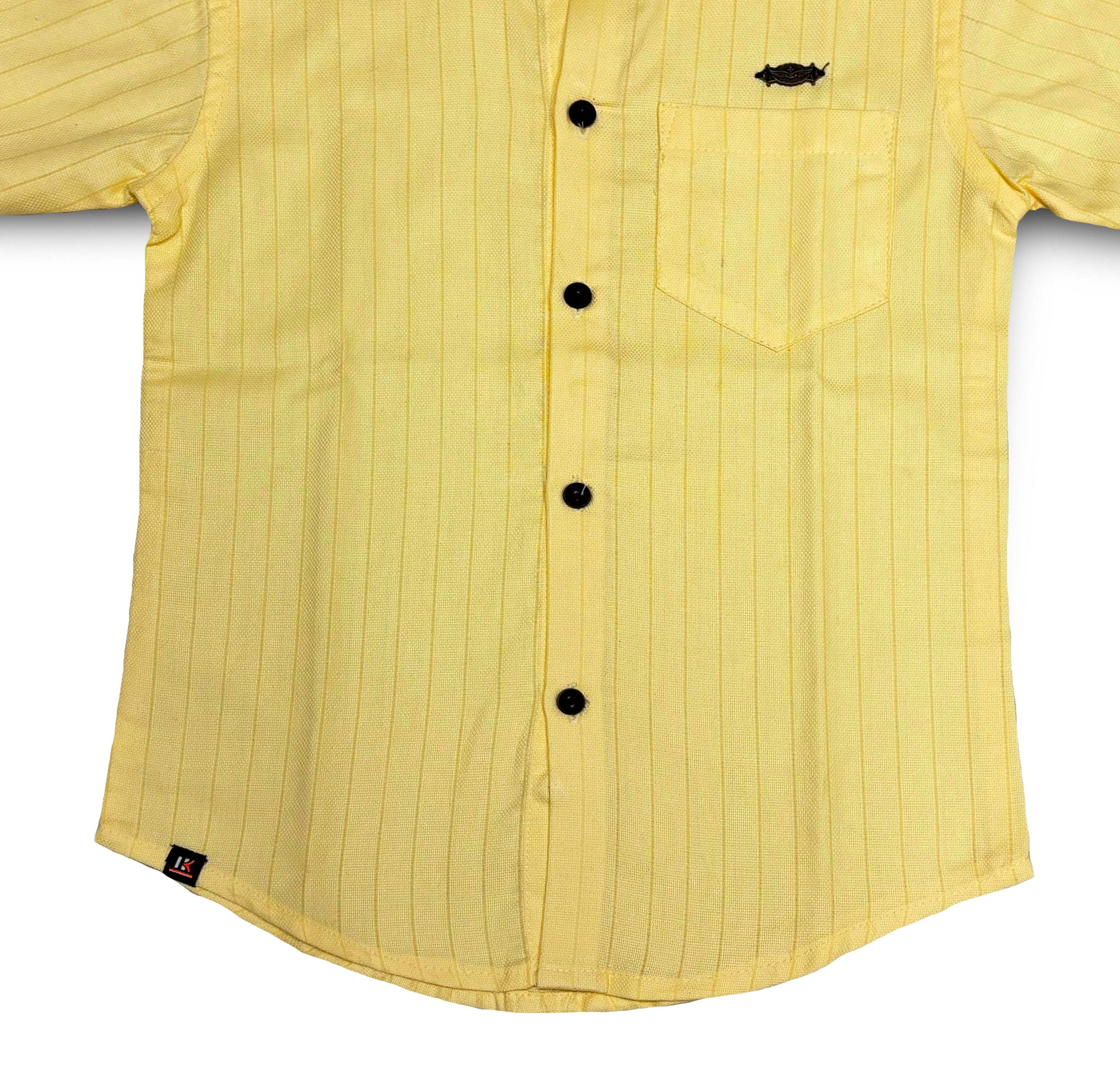 Yellow Shirt for Boys Kids Full Sleeve Cotton Stripe Shirts for Party Birthday Diwali Casual School Yellow Shirts Boys Full Sleeves Button Down Kids Regular Fit Kid Collared Kid Shirt Birthday Diwali