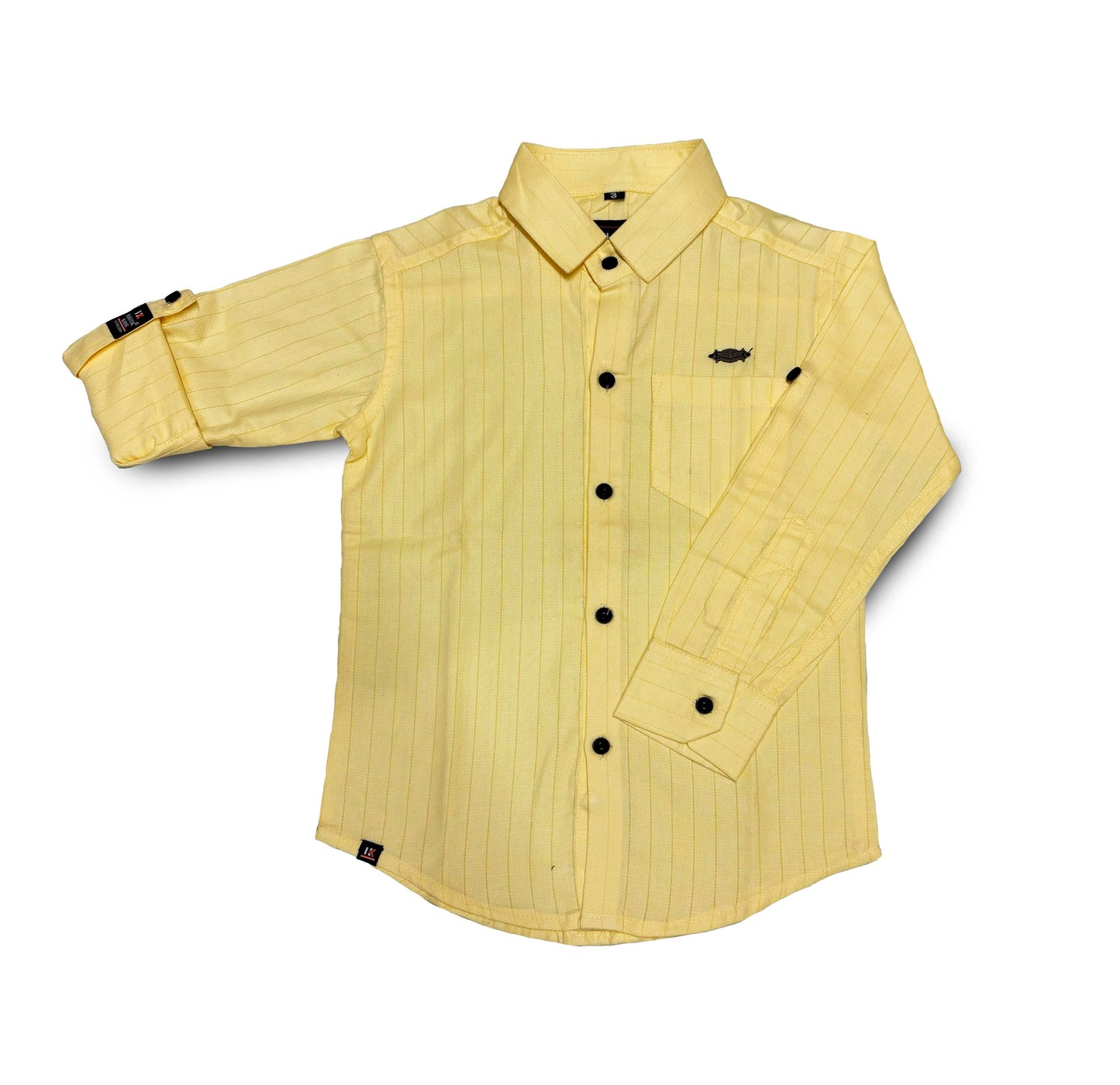 Yellow Shirt for Boys Kids Full Sleeve Cotton Stripe Shirts for Party Birthday Diwali Casual School Yellow Shirts Boys Full Sleeves Button Down Kids Regular Fit Kid Collared Kid Shirt Birthday Diwali